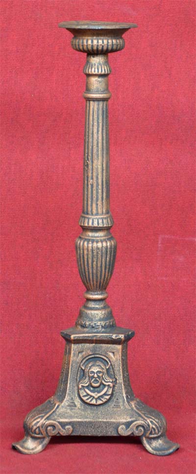 KERZENLEUCHTER   GussEisen antik bronzefarb  70 cm hoch  