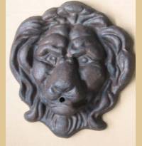 Produktfoto Wasserspeier Löwenkopf  braun
