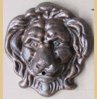 Produktfoto Wasserspeier Löwenkopf  bronzefarben